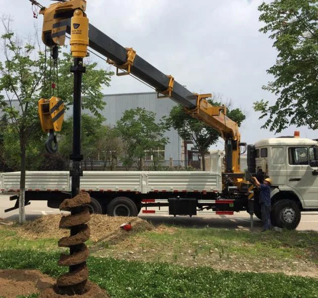 KINGER heavy duty hydraulic earth auger drill screw motor drive