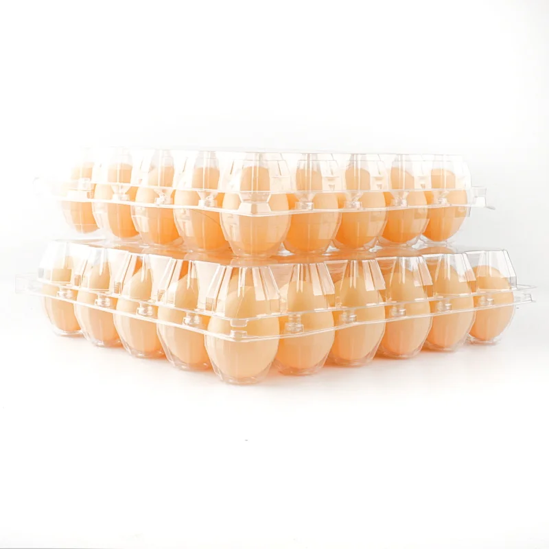 chicken egg trays plastic container 30 holes eggs pet packing box cheap transparent plastic egg trays