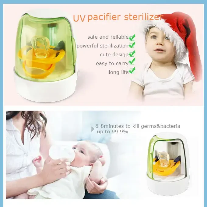 UV Toothbrush Sanitizer - Portable Sterilizer for Home, Office, and Travel Use, CE/ROHS Certified Effective Bacteria Elimination