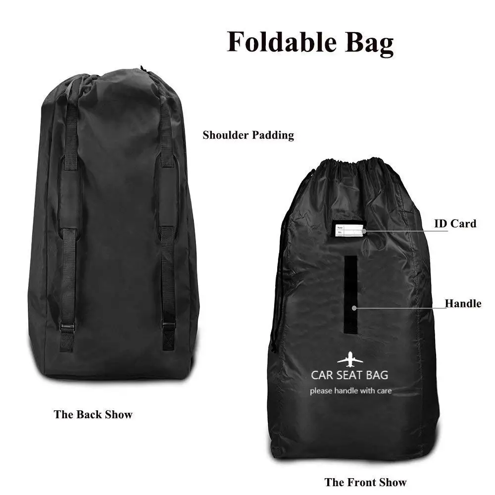 Car Seat Travel Bag for Airplane Gate Check Bag for Air Car Seat Cover Backpack Carrier