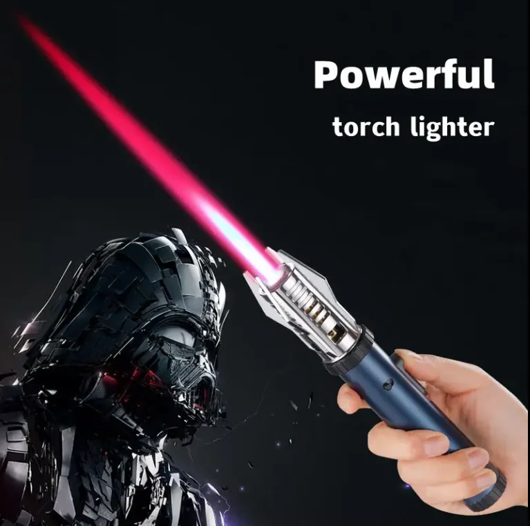 Outdoor Metal Windproof Spray Gun Welding Butane Inflatable Candle BBQ Cigar Zinc Alloy Gas Lighter