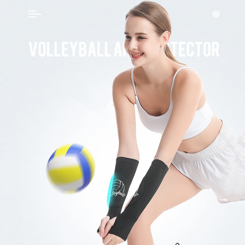 1 Pair Volleyball Arm Sleeve Gloves Forearm Compression Wrist Support Brace Protector Sport Arm Guard