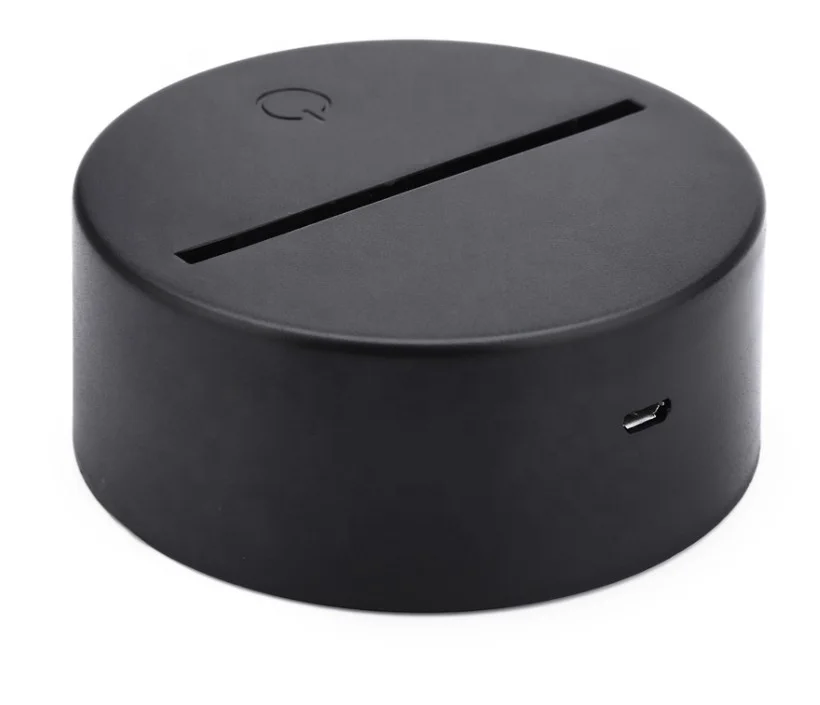 3pcs AA Battery DC 5V Touch Switch Acrylic Led night light Base 7 Colors LED Lamp Base For 3D Illusion Light Lamp