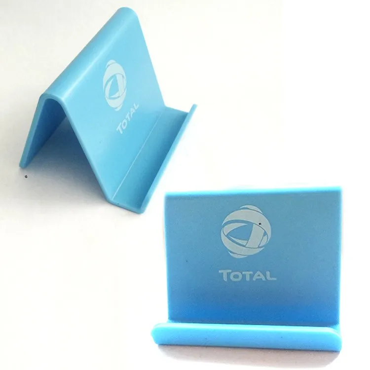 colourful lazy stent Portable cute promotion gift custom logo business card holder shape plastic Mobile phone stand