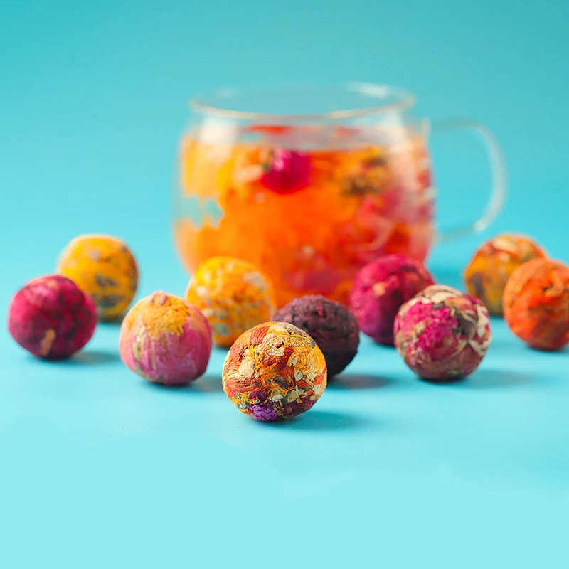 Wholesale Chinese High quality Flower Blooming tea balls organic flower tea