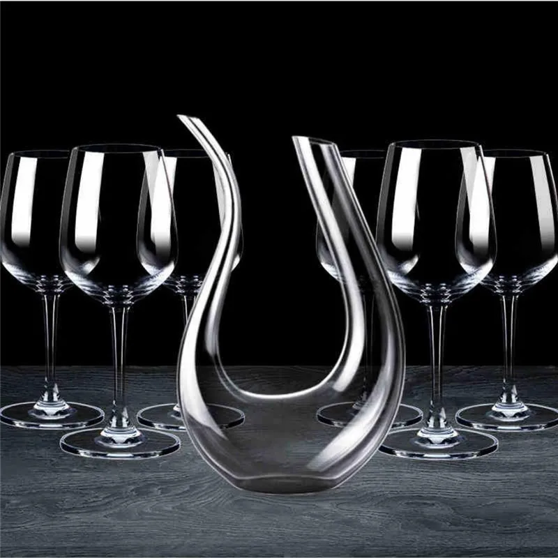 Crystal Red Wine Whiskey Decanter Pourer Glass Brandy Decant Set Jug Bar Champagne Water Bottle Drinking Glasses Gifts