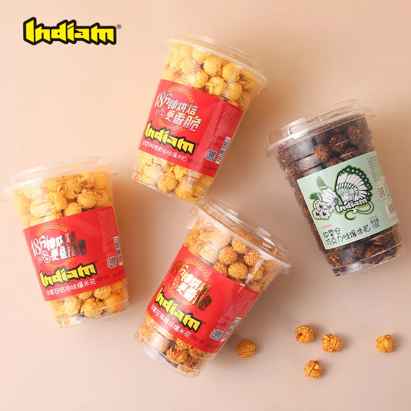 INDIAM popcorn Sweet and Salty Flavor mushroom Type 118g Movie Snack Popcorn Free Sample Available
