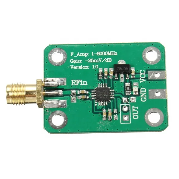 1-8000MHz AD8318 RF Logarithmic Detector 70dB RSSI Measurement Power Meter