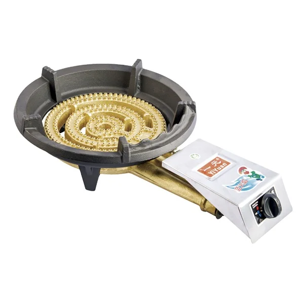 22kW chinese restaurant commercial LPG gas stove 3 rings single wok burner