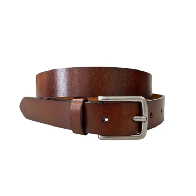 Customized Design Genuine Leather Pin Buckle Casual Belt For Men Wholesale Price Export Oriented From Bangladesh