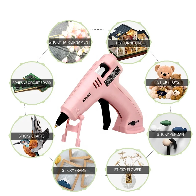 NYLEO Customized 3.7V Home Diy Tools Hand Craft Tools 2022Wireless Hot Lithium Battery Cordless Glue Gun