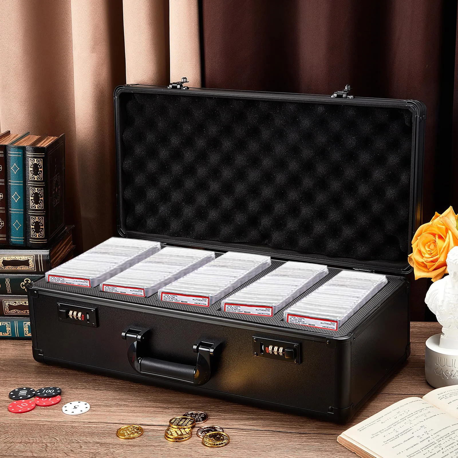 Password Lock Design Travel Slab Case Tamper Proof Jewelry Collectible Display Case Electronic Devices Storage Box