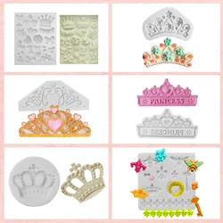 Cake Decoration Sugarcraft Crown Design Candy Silicone Fondant Mold