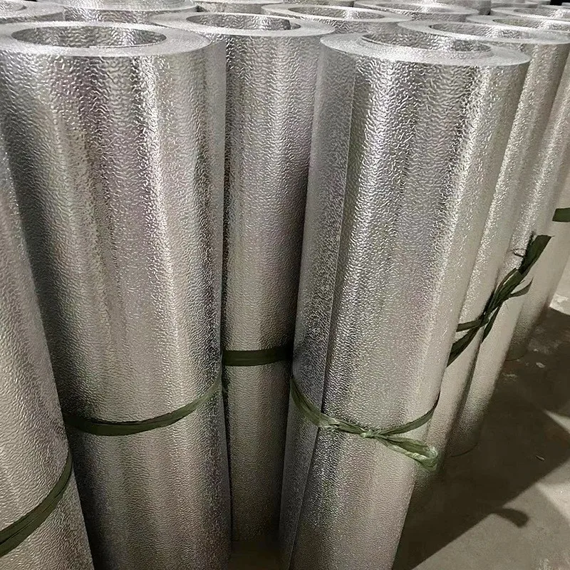 pe coated aluminum foil insulation stucco embossed aluminium foil roll for PIP Panels