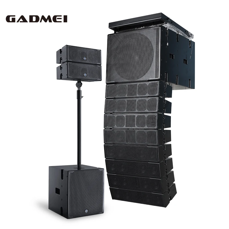 Speaker amplifier 18 inch 2000w powered subwoofer and line array speaker outdoor audio system sound professional music