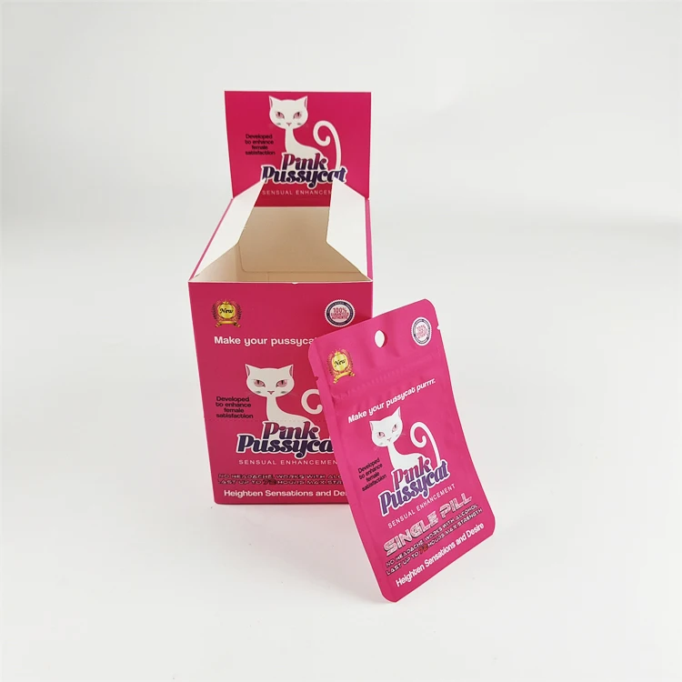 Factory Supplied Custom Paper Cardboard Shelf Ready Tray Retail Counter Top Display Paper Box for Pill
