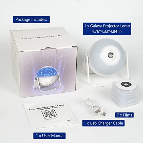 Star Galaxy Projector Night Light With Music Bluetooth Astronaut Night Lamp Portable Galaxy Projector