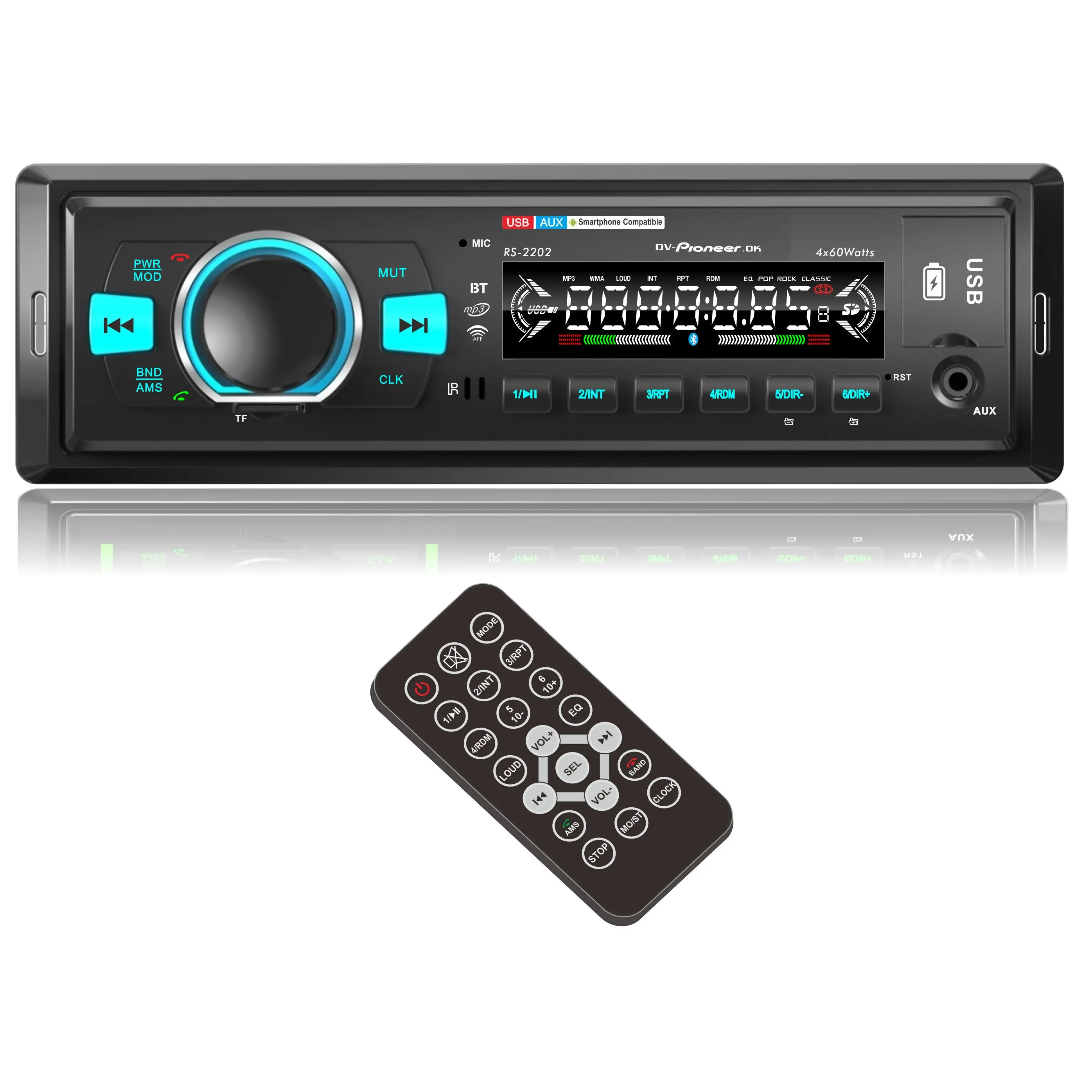 Car MP3 Player RS-2202 Head Unit Nakamichi Factory