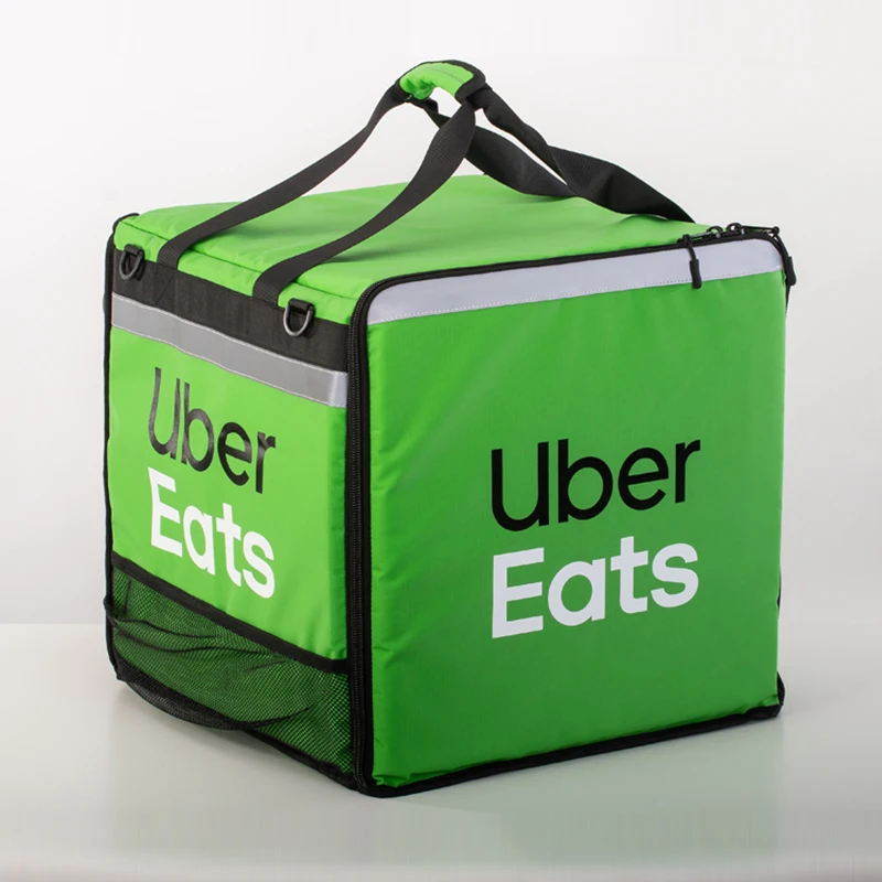 Uber eats custom insulated pizza and food bike delivery warmer bag backpack commercial motorcycle for food with logo