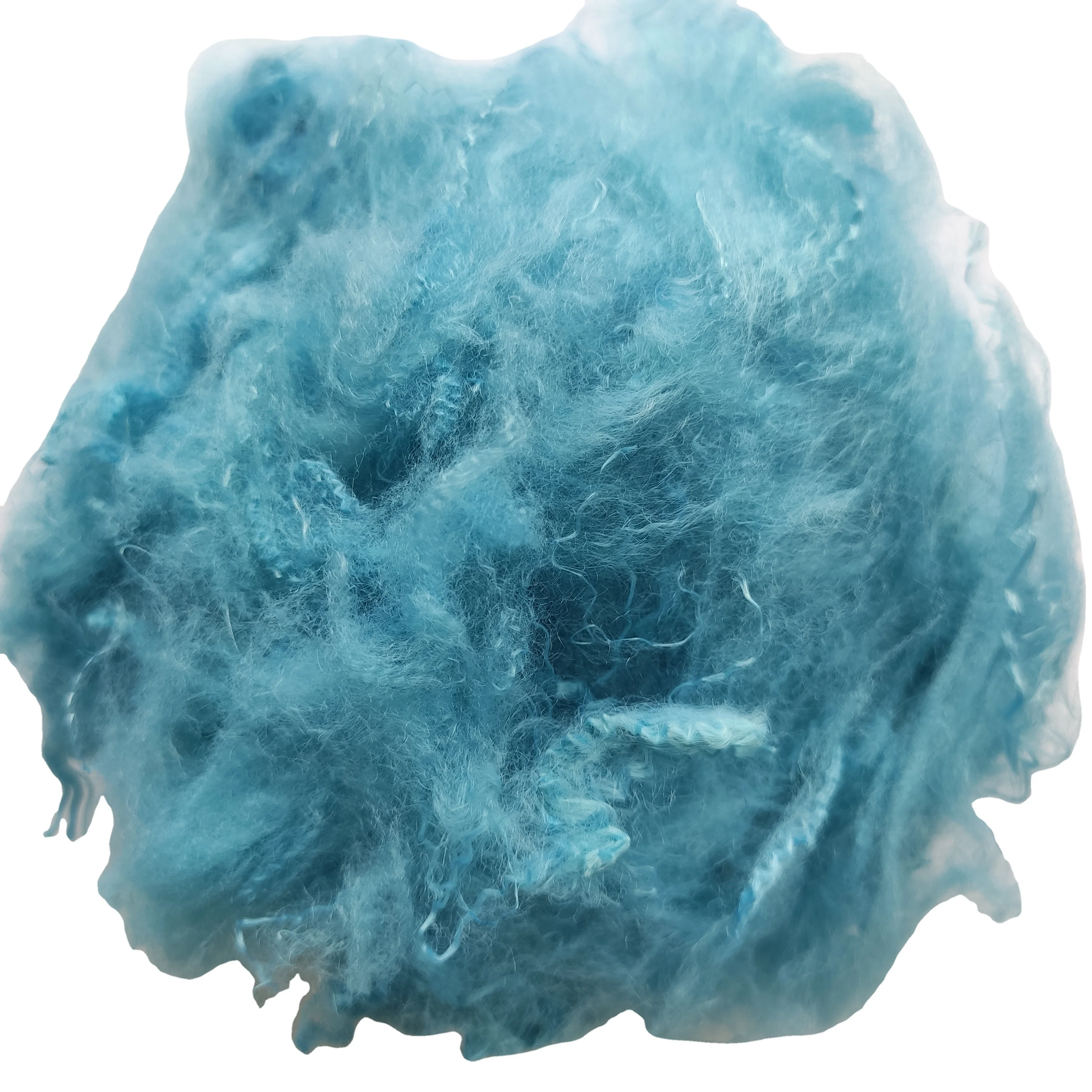 Super A High quality 100% Blue Recycled Polyester Staple Fiber