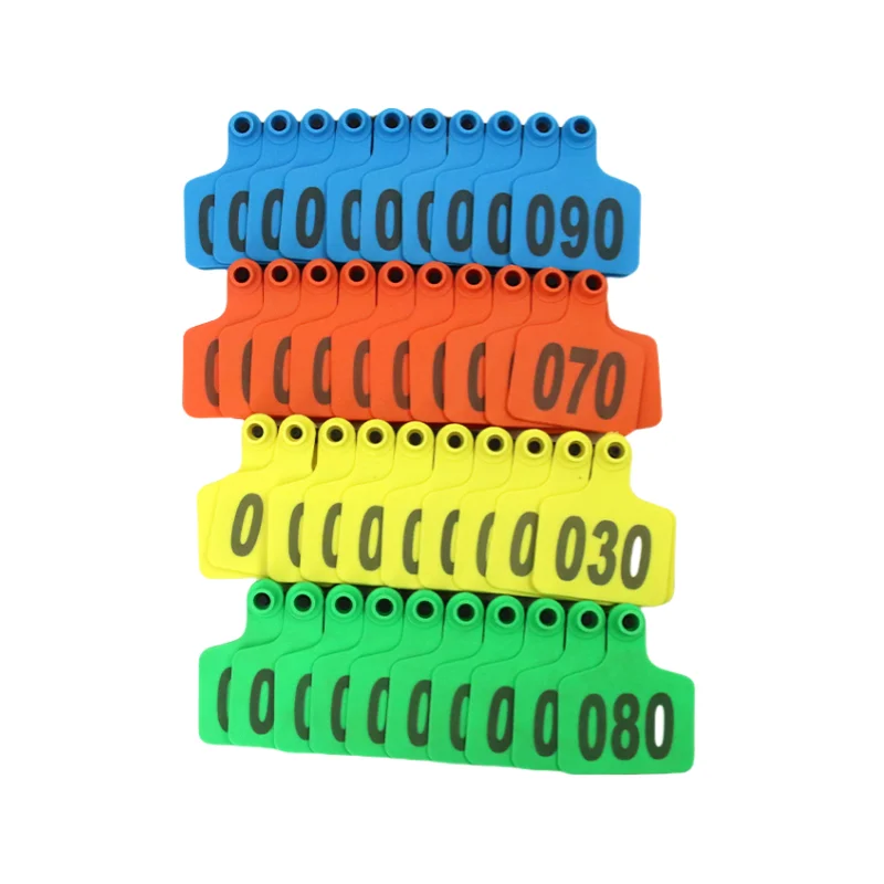factory price PE ear tag for cattle custom  logo Animal Cattle Cow Ear Tag