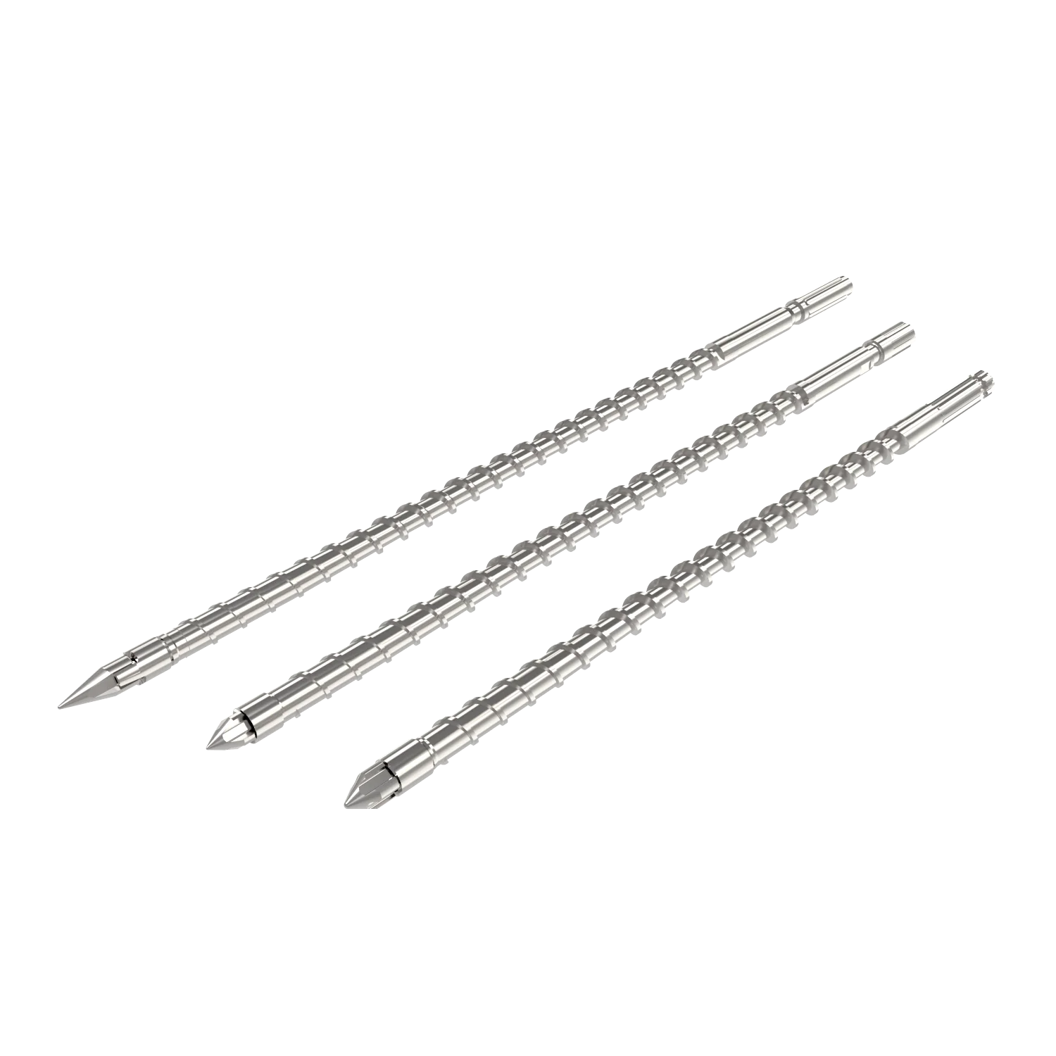 
HAITAI NHTX2200 Bimetallic Plasticizing Screw with Nozzle for Injection Machine 