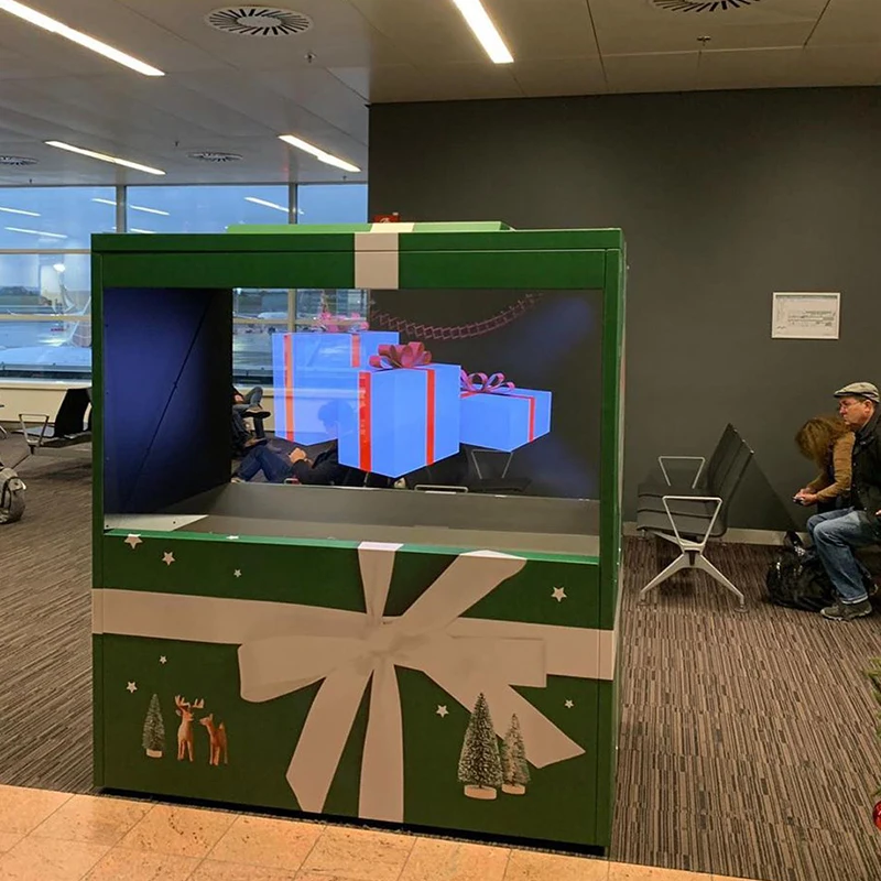  Голографическая витрина 3d Голограмма Пирамида куб голографическая коробка для