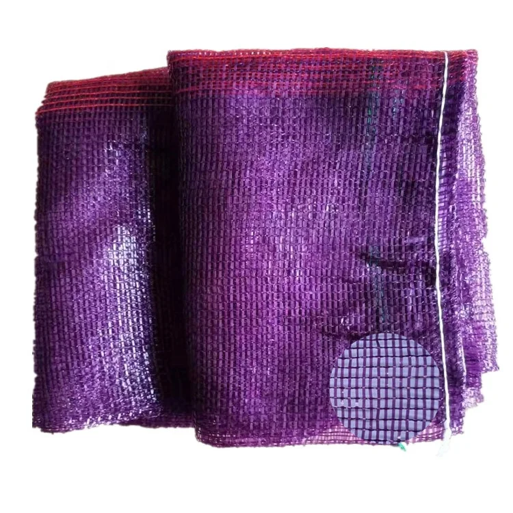 
Vegetable Polypropylene(PP) Leno Mesh Bag with Drawstring Potato Mesh Bag Mesh Onion Bags 