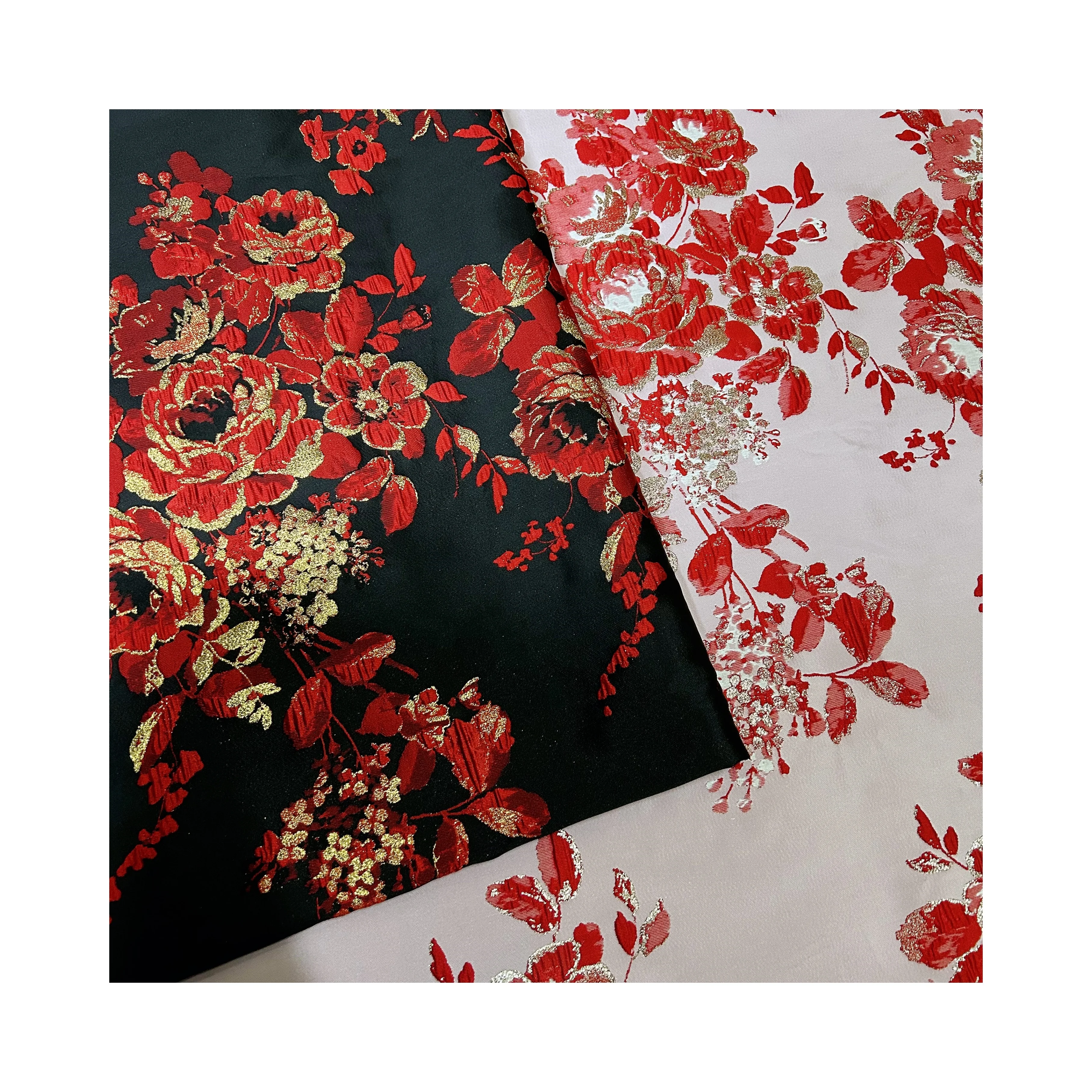 Luxury beautiful locate floral jacquard fabric brocade jacquard fabric Abrasion-Resistant for dresses