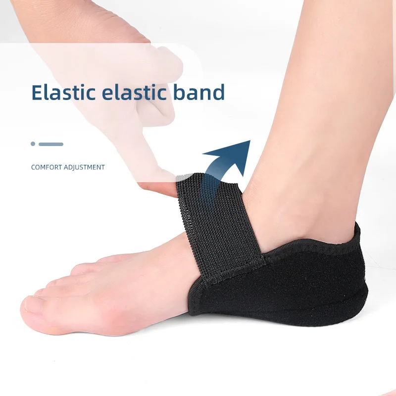 Invisible Height Increase Silicone Socks Gel Heel Pads Orthopedic Arch Support Heel Cushion Soles Insole Foot Massage