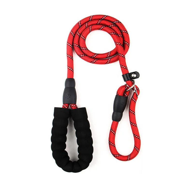 Custom nylon dog collar and leash pet high density nylon material dog leash for large dog