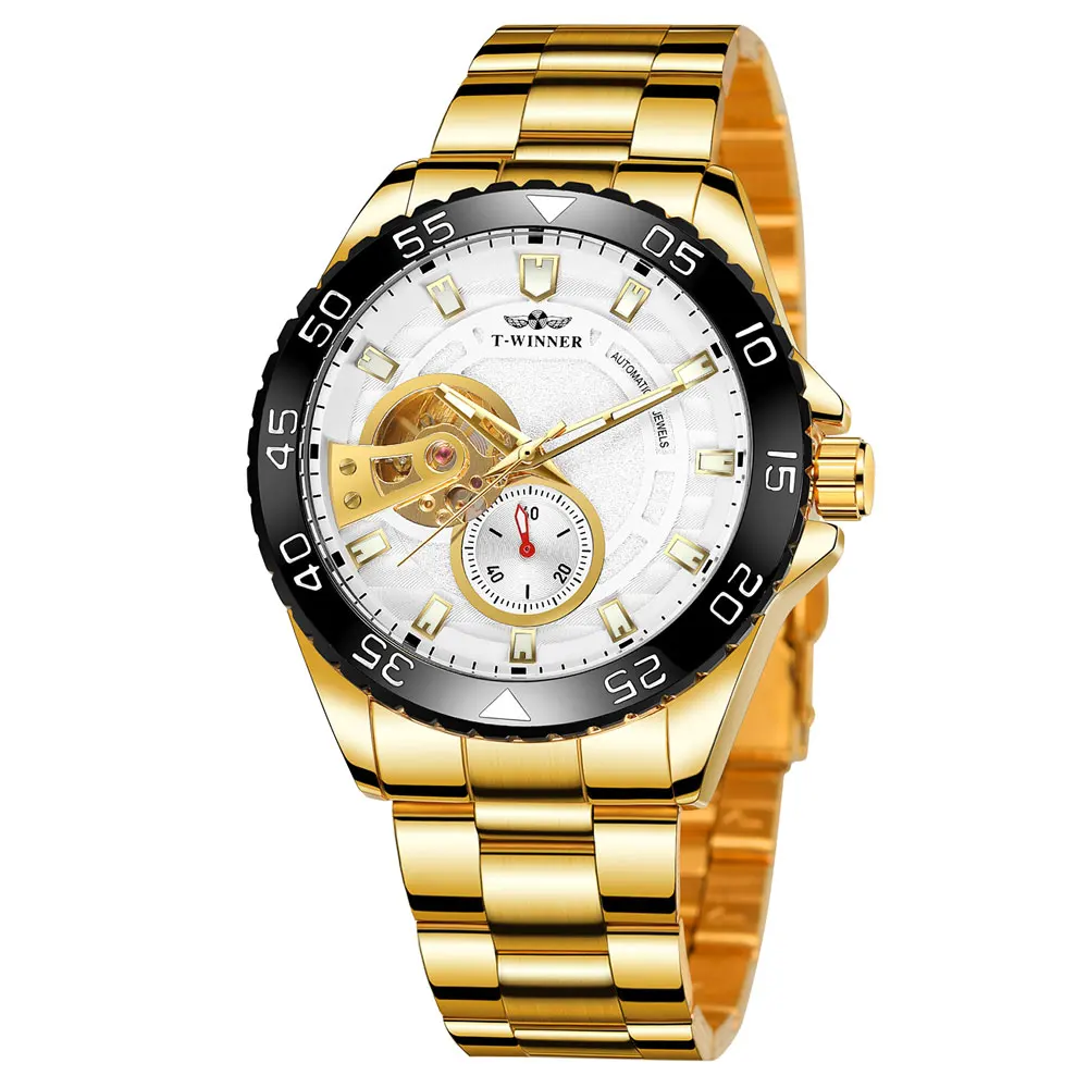 New Top Quality Winner Stainless Steel Mechanical Watches Men Wrist Luxury Automatic Watch