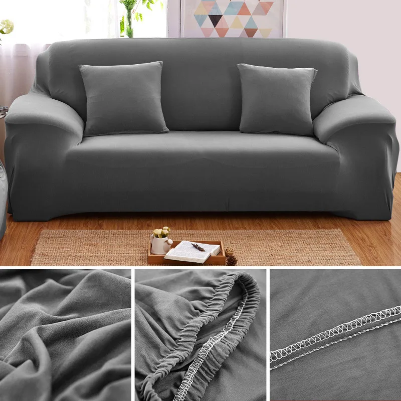 1/2/3/4 Seater High Grade Velvet Stretch Elastic Sofa Cover Living Room Couch Slipcover Furniture Protector Case Sofa Covers