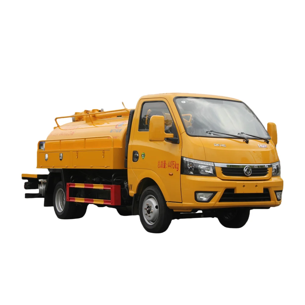 China Dongfeng vacuum sewage suction truck 3000liters septic tank sewer cleaning