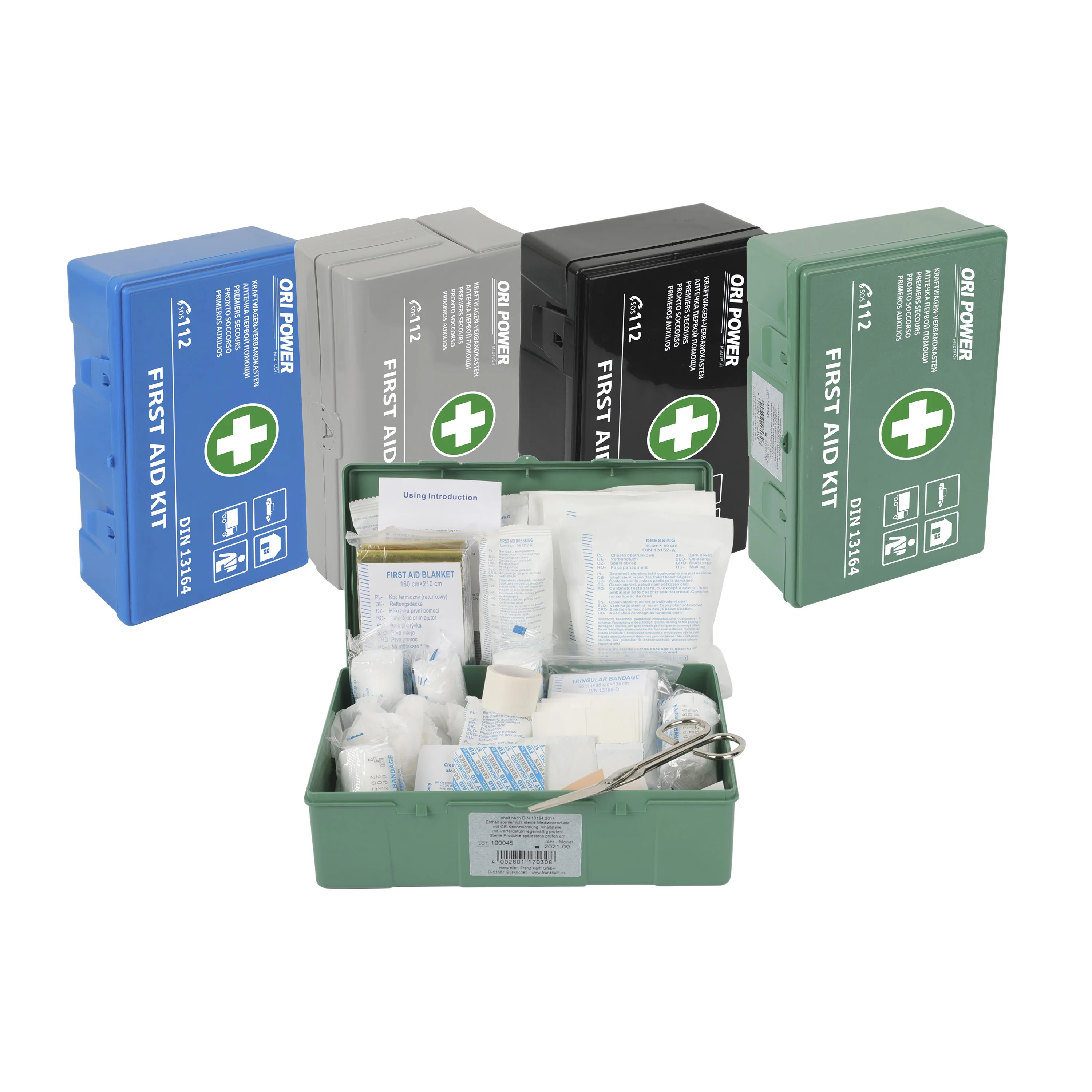 Oripower wholesale DIN 13167 approved OEM promotional first aid kit outdoor