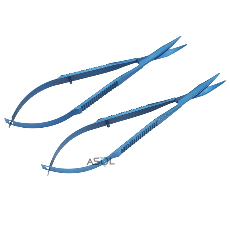 New design ophthalmology scissors westcott tenotomy scissors with 0.8mm curved blunt tips