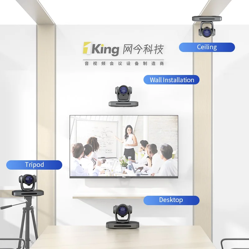 Oneking 4K 30X PTZ Video Conference Camera live streaming camera 21x zoom poe ndi for studio Church Live Streaming