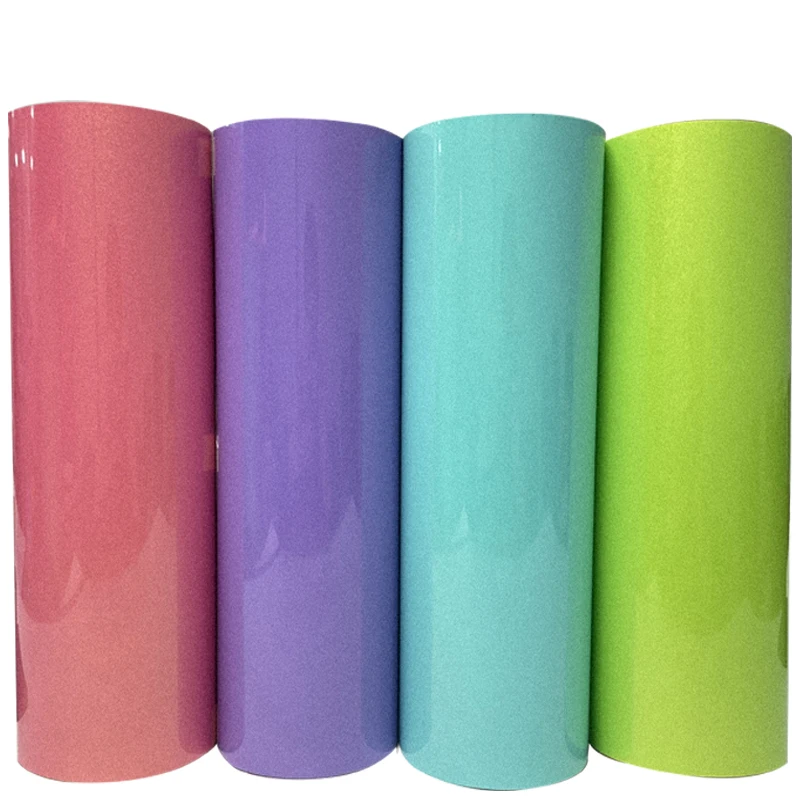 Detu Permanent Adhesive Backed Vinyl Rolls Macaron Pastel Colors  for cut, Craft Cutter, Party Decoration (Macaron)