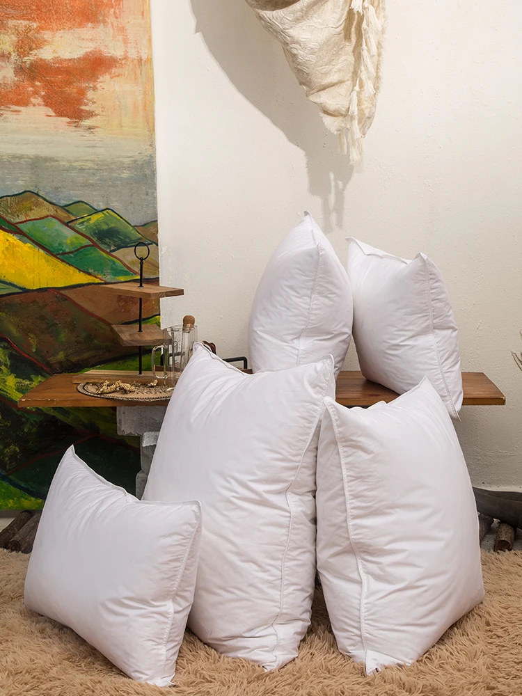 Hotel Collection Bed Pillows Standard or Queen Size Breathable Skin-Friendly cotton Down Pillow