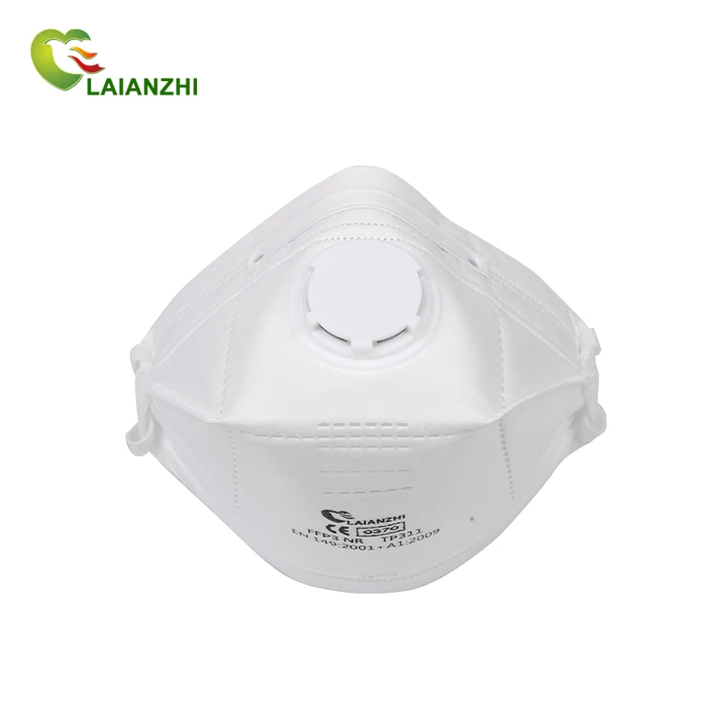 LAIANZHI Brand FFP3 TP311 CE Certificate Duckbill Shaped Disposable Protective Mask With Valve headband  4 Ply Comfortable Fit