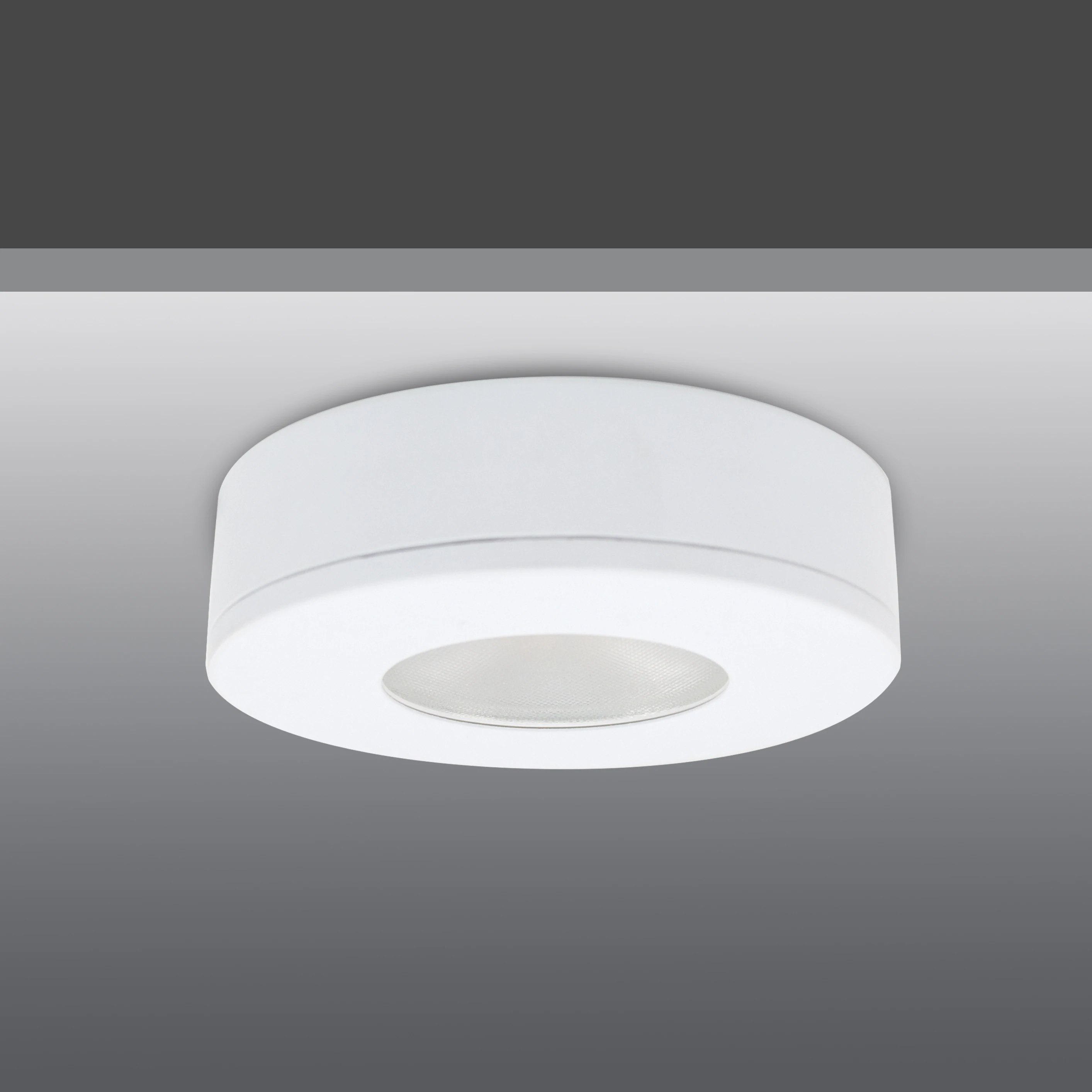 Cheap 3W 300LM Warm White Small Round LED Puck Light 12V For Cabinets