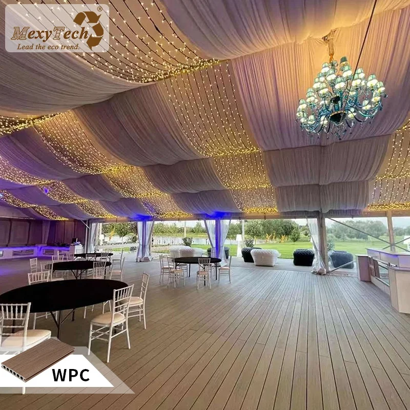 co-extrusion wpc fireproof decking wood plastic composite fire retardant flooring