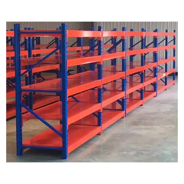 4 Tiers Metal Warehouse Racks storage shelves rack system for low ceiling warehouse