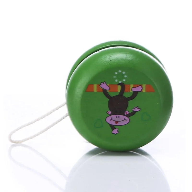 Wholesale Children Play Ball Game Kids Classic Natural Wooden Yoyo Toy