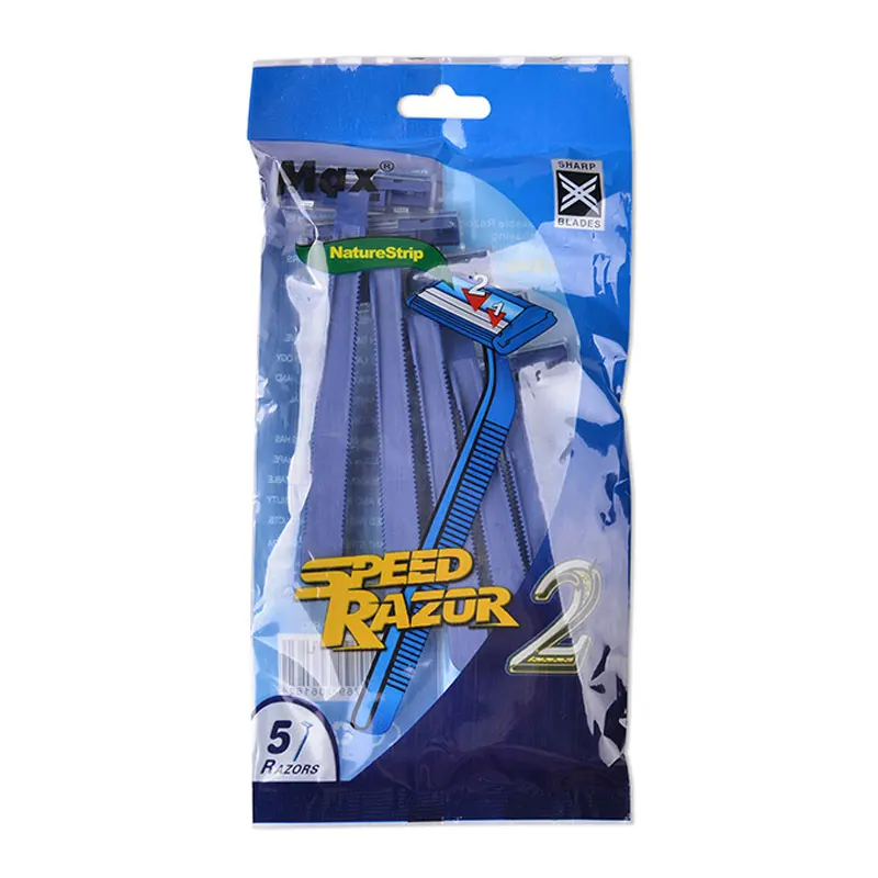 Poly bag 5 pieces safety razor men customize razor factory