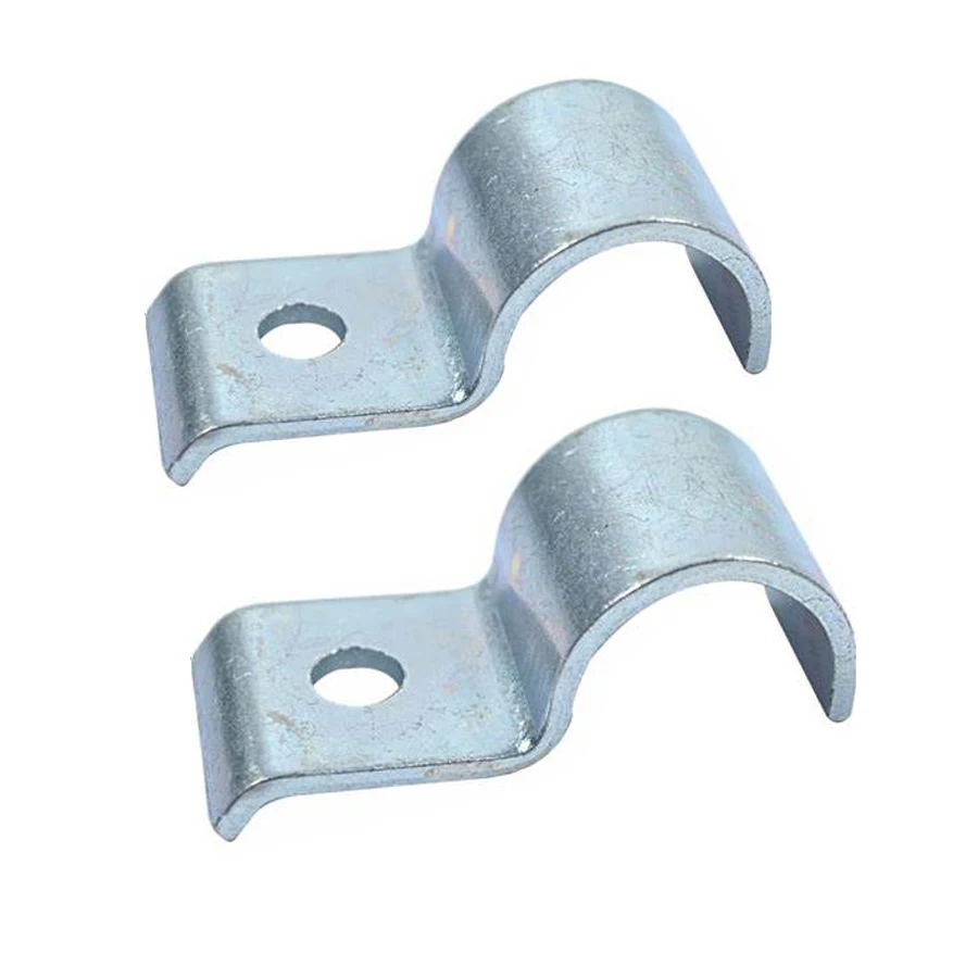 Custom saddle clip clamp saddle pipe clamp galvanized strap U type U-shaped galvanized pipe tube clamps quick release tube