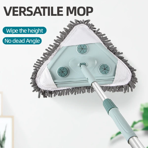 
Latest Microfiber Washable Coral Fabric Chenille Dry Wet Glass Clean Window Cleaner, Dust Mop, 360 Rotating Mop 
