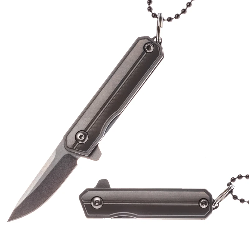 Высокое качество TC4 ручка из титанового сплава Мини Кемпинг тактический складной Открытый нож с надписью