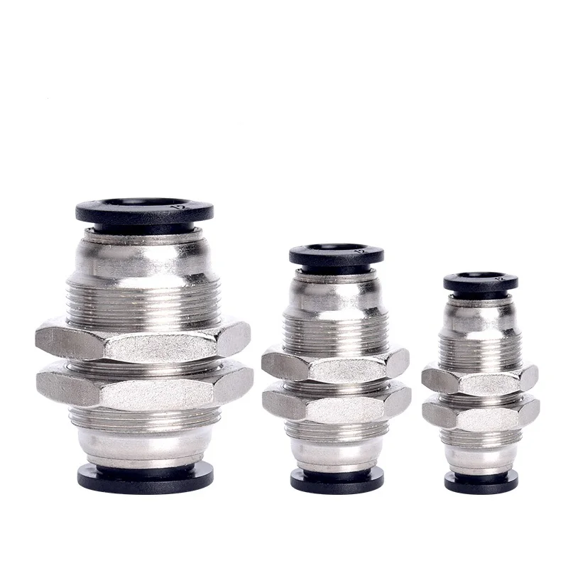 XINDE pneumatic motors PM series double bulkhead union straight quick connect air filter regulstor