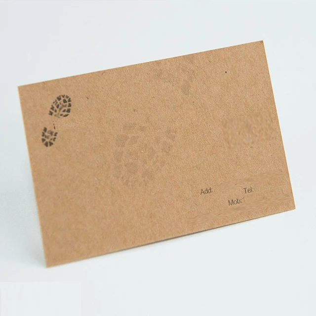 Custom Paper Name Card Embossing Art Paper Custom Business Card